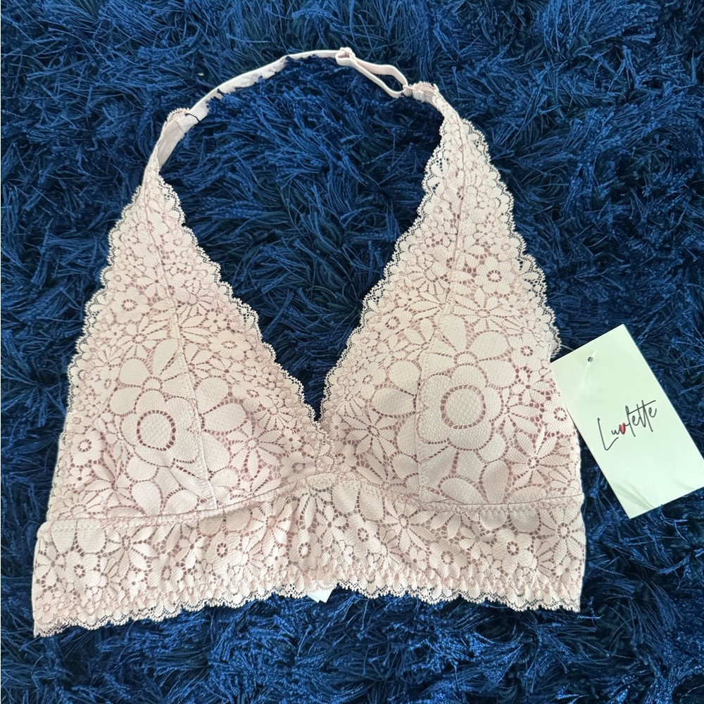 Blush Floral Lace Bralette